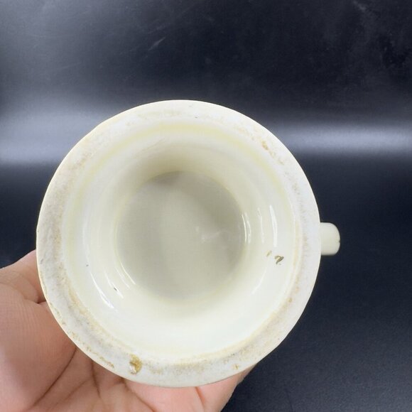 Vintage 1930s Porcelier Painted Creamer Small Pitcher USA Floral Pattern Antique - Picture 5 of 12